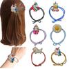 Estilo coreano simples fluorescente unicórnio headwear anel de cabelo corda de cabelo corda de cabelo temu não machuca o cabelo pequeno elástico de cabelo borracha