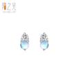 Aretes de Plata Esterlina S925 Transfronterizos de Luna Nueva para Mujer, Simples, Compactos, Modernos, Versátiles y Joyería de Oreja de Alta Gama