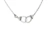 Collar para Hombre Cadena Trendy Hip-Hop Clavícula Accesorios de Nicho Combinable Colgante Atractivo Esposas Distintivas Estilo Europeo y Americano para Mujer Estilo Frío y Fresco