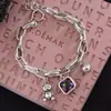 Pingente de coração urso grafite pulseira retrô personalidade acessórios explosivos transfronteiriços joias de nicho ins temperamento atacado