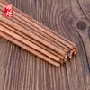Palillos de Madera Sólida Kunyuan de 38 cm al por Mayor para Uso Doméstico y Comercial, Sin Pintar y Sin Cera, con Impresión de Logo Disponible