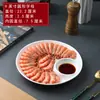 Prato Duplo Criativo, Prato de Legumes, Prato de Dumpling, Prato Simples para Jantar com Prato de Vinagre, Prato de Camarão, Prato Branco