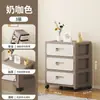 Estante de Almacenamiento de Cajones Estante de Almacenamiento de Plástico Multicapa Estante de Almacenamiento Doméstico junto a la Cama con Ruedas Estante de Almacenamiento de Snacks y Juguetes para Dormitorio