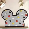 Alfombrilla de baño de ratón de dibujos animados, resistente a la suciedad y fácil de cuidar, de tierra de diatomeas, antideslizante, para el hogar, inodoro, puerta del baño