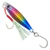 Cebo Artificial Anzuelo Único Jig Plomo Peces 7-30g Marca Escama de Pez Pesca Explosiva Lanzamiento Largo Caballa Perca Cebo Pesca de Agua Dulce y Salada