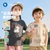 Roupa de Bebê Camiseta Casual de Manga Curta Roupa de Verão para Meninos, Meninas, Bebês, Crianças, Crianças de Pequeno e Médio Porte, Tops de Manga Curta para Bebê