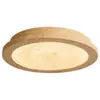 Nueva Lámpara de Techo Estilo Chino Dormitorio Luz Principal Redonda 2025 Nuevo Nogal Negro Madera Maciza Estudio Restaurante Lámparas Estilo Mid-Century