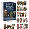 Muñeco de Nieve Bigfoot Transfronterizo, Bruja Maligna, Casa Embrujada Calendario de Cuenta Regresiva Navideña Caja Sorpresa Adorno Acrílico