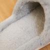 Pantuflas de Algodón Peludo para Mujer, Invierno Pareja Antideslizantes Hogar Cálido Interior Maternidad Pantuflas de Interior, Zapatos de Algodón Engrosados para Hombre, Estilo Pareja