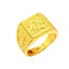 Anillo de la Fortuna Dorado Arena al por Mayor de Fábrica Anillo Dorado para Hombre Tendencia Anillo Dorado Clásico Anillo Abierto Dominante