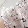 Pijama de Algodón Nube para Niñas Estilo Dulce y Lindo Primavera y Otoño Manga Larga Pantalón Largo Dibujos Animados Conjunto de Ropa de Casa para Niños Holgado