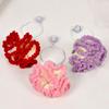 Ramo de Hilo de Clavel Flor Tejida Cabeza Cadena de Perlas Bolso Colgante Llavero Crochet Hecho a Mano Regalo Amazon