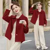 Colección de otoño 2026: abrigo de lana nuevo, sencillo y elegante con cuello de solapa