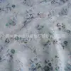 29455 Tul Floral Azul Soñador Primavera y Verano Delgado Transpirable Tejido de Seda Imitación Chifón