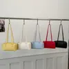 Bolso de Hombro Único de Moda con Textura de Lichi Estilo Coreano Color Sólido Bolso de Mano Simple de Nicho Bolso Almohada Elegante Versátil Bolso para Debajo del Brazo Ins