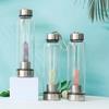 Amazon Venta Caliente Transfronteriza Columna de Cristal Natural Cristal de Vidrio Botella Gema Energética Cristal de Vidrio Impreso