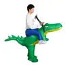 Especial transfronterizo para el Festival de Halloween divertidos suministros para fiestas disfraz de juego ET alienígena verde ropa inflable