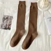 Calcetines altos para mujer, primavera y otoño, piernas bonitas, adelgazantes, calcetines de compresión, calcetines largos, para mujer, que absorben el sudor, resistentes al olor, JK, blancos, calcetines hasta la rodilla