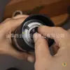 Molinillo de Pimienta Eléctrico de Cocina, Fácil de Usar, Molinillo de Pimienta Eléctrico de Plástico de Paja de Trigo Negro, Molinillo de Pimienta con LED