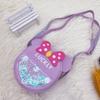 Bolso bandolera infantil con diseño de dibujos animados para niña, bonito bolso de hombro con lazo, mini monedero de princesa, venta al por mayor