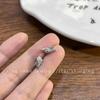 Pendientes Románticos de Concha con Diamantes Verdes Estilo Verano Marino, Exquisitos y Compactos, Nuevos Pendientes Estilo Ins