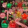 Paquete de globos decorativos de aluminio con diseño de cadena de globos navideños de Cross Border 2024 para Nochebuena y fiesta de Navidad