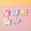 Nuevos y lindos accesorios de resina transparente de colores súper lindos de dibujos animados, joyería de bricolaje, comida en miniatura y accesorios de pegamento de crema de juego