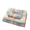 Ins Estilo Retro Sencillo Juego de Cuatro Piezas de Algodón Lavado Color Sólido Estilo Japonés Cuadros Funda de Edredón para Dormitorio Juego de 3 Piezas Funda de Edredón Individual/Doble