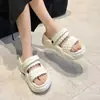 Zapatillas de Nuevo Estilo para Mujer en Verano, Zapatos de Playa Antideslizantes para Interiores y Exteriores, Sandalias Versátiles de Pareja para Mujer