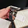 Pulseira de Couro Metalizada Love Star Adequada para Apple Watch iWatch 12ª Geração 11/10