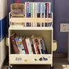 Estante de Armazenamento Casual para Mochila Escolar Carrinho Removível sob a Mesa Estante para Lanches e Livros Armário de Armazenamento Multicamadas para Cozinha Casa