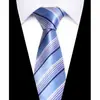 Gravata Listrada Profissional de Negócios Masculina 8cm Gravata de Poliéster Personalizada Feita à Mão Gravata Masculina Fabricante de Gravatas Shengzhou
