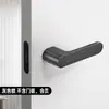 Cerradura Ecológica Minimalista Cerradura Oculta Cerradura para Puerta de Madera Manija Universal para Puerta del Hogar Cerradura de Dormitorio Cerradura Magnética Silenciosa