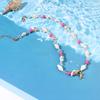 Pulsera Transfronteriza Europea y Americana Estilo Natural de Estrella de Mar y Concha con Caracola y Cuentas de Arroz, Cordón Fresco y Elegante de Cinco Colores