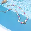 Europa y Estados Unidos transfronterizos súper ventas pulsera de viento marino concha de color collar hecho a mano pulsera pulsera de grava natural al por mayor