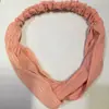 Nueva Diadema de Punto Rayada Estilo Coreano Cruzada, Diadema de Secado Rápido para Yoga y Lavado de Cara, Bufanda para el Cabello Venta de Liquidación