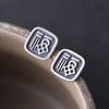 Pendientes de plata de ley S925 Yintai con diamantes mate y diseño de ciervos dorados para mujer, venta al por mayor, estilo chino, pendientes de plata de la fortuna.