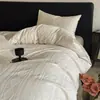 Juego de ropa de cama jacquard de algodón 100% tejido grueso de algodón de fibra larga de Xinjiang Clase A de cuatro piezas, algodón puro con una sensación de lujo ligero, incluyendo funda de edredón y sábana bajera