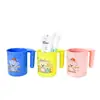 Venta directa de fábrica taza de plástico PP de dibujos animados para enjuague bucal, grado alimenticio, para uso en casa y escuela, vaso para cepillarse los dientes, regalo, vaso para alojamiento, transfronterizo