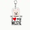 Llavero de Perro Mascota Acrílico Color Impreso En Stock Transfronterizo Regalo Pequeño Creativo