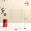 Bolso de mano de PVC, dulces de boda, flores, bolsa de regalo para recuerdo, bolsa de embalaje de plástico con logo impreso, bolso de mano transparente