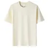 Camiseta Versátil de Algodón Puro Pesado de Corte Holgado Estilo Coreano para Hombres y Mujeres