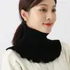 Cuello Desmontable Otoño e Invierno para Mujer Cuello Desmontable Versátil Calentador de Cuello Tejido Suéter Desmontable Cuello Alto Protector de Cuello Calentador de Cuello Jersey de Punto