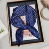 Pañuelo Cuadrado Pequeño Estampado de 70, Pañuelo de Satén Imitación Seda de Verano para Mujer, Pañuelo Decorativo de Cuello para Camisa Profesional, Pañuelo Versátil al por Mayor
