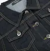 Chaqueta de Mezclilla Retro Americana 11Kn para Mujer, Corte Delgado, Estilo Workwear, Textura Desconstruida, Cuello de Solapa, Chaqueta de Mezclilla Adelgazante de un Solo Botón
