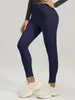 Pantalones Cortos de Ciclismo de Cintura Alta para Mujer Pantalones Cortos de Yoga Levanta Glúteos Control de Abdomen Tacto Nude Alta Elasticidad Pantalones Cortos de Fitness Anti-Enrollamiento