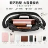 Bolsa transversal masculina pequena de couro genuíno, feita de couro bovino de flor integral, grande capacidade, adequada para uso profissional e diário, disponível para envio transfronteiriço direto