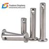 Pino de aço inoxidável 304 / cabeça chata com pino de furo / parafuso / pino / pino cilíndrico M3M4M5 * 8/30/60