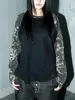 2026 Nova T-shirt Americana Estilo Hip Hop Street Camuflada Manga Longa Estampa Punk Rock Gola Redonda Camada Base