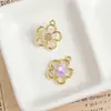 Aleación Gota de Aceite Flor Fresca Hoja de Ginkgo Ins Pequeña Fragancia Collar Pendientes Pulsera Colgante de Joyería DIY